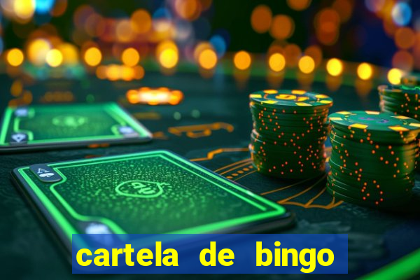 cartela de bingo cha de panela